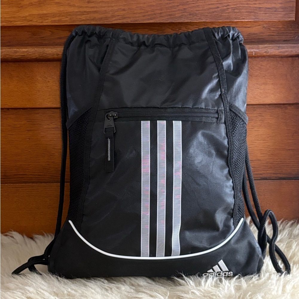 Adidas Alliance II Sackpack Black Drawstring Backpack Unisex